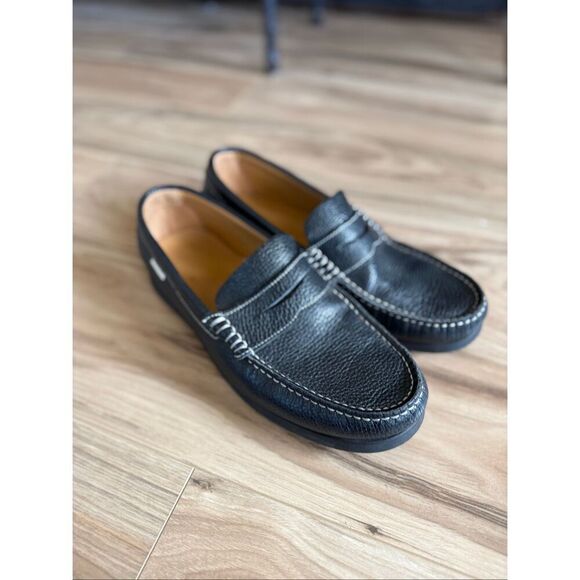 Oliver Cabell Mens Black Leather Ivy League Leather Penny Loafers Size 41 main image 4
